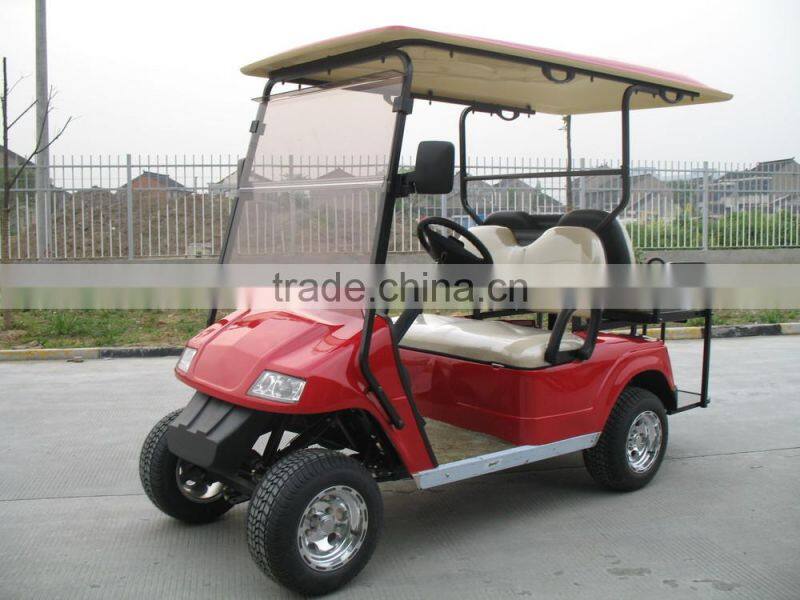 4 seater electric golf car with revised seats
