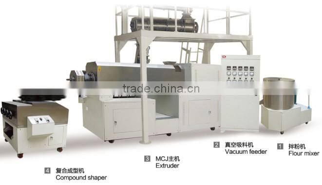3d 2d pellet snacks fryum processing extruder machine