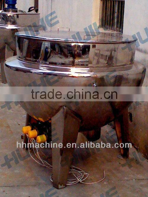 acohol processing industrial gas burner heating jacketed kettle