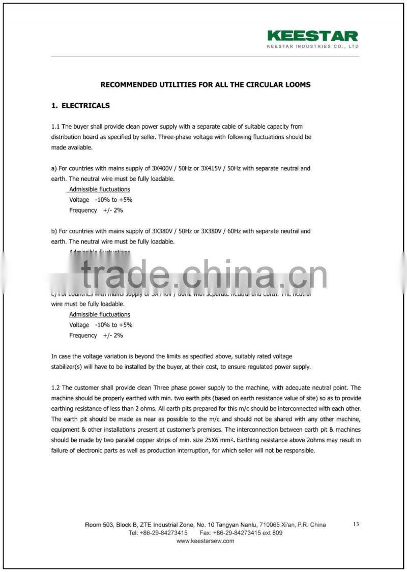 Keestar FIBC container bag sewing machine