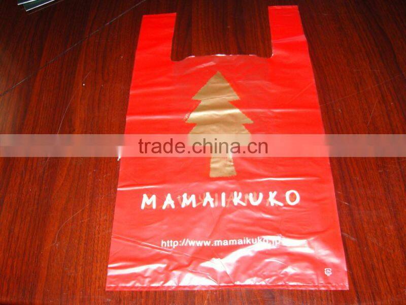 Printed T-shirt Bag with good quality for shopping