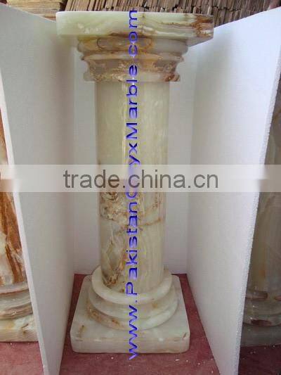 Natural Color WHITE ONYX PEDESTALS COLLECTIONS