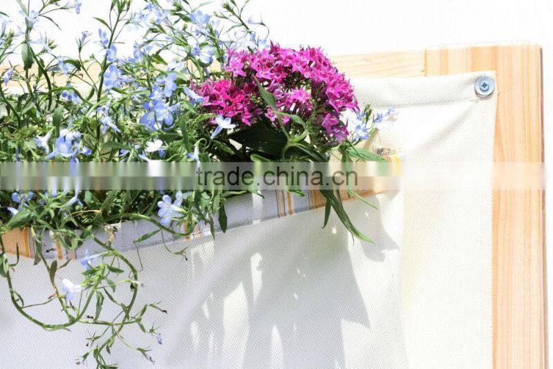 White Vertical Wall Garden Planter,Strong Pvc Pockets for Vegetables and Flowers