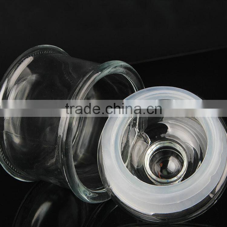 Alibaba express wholesale Clear Smooth Wholesale glass cookie jar