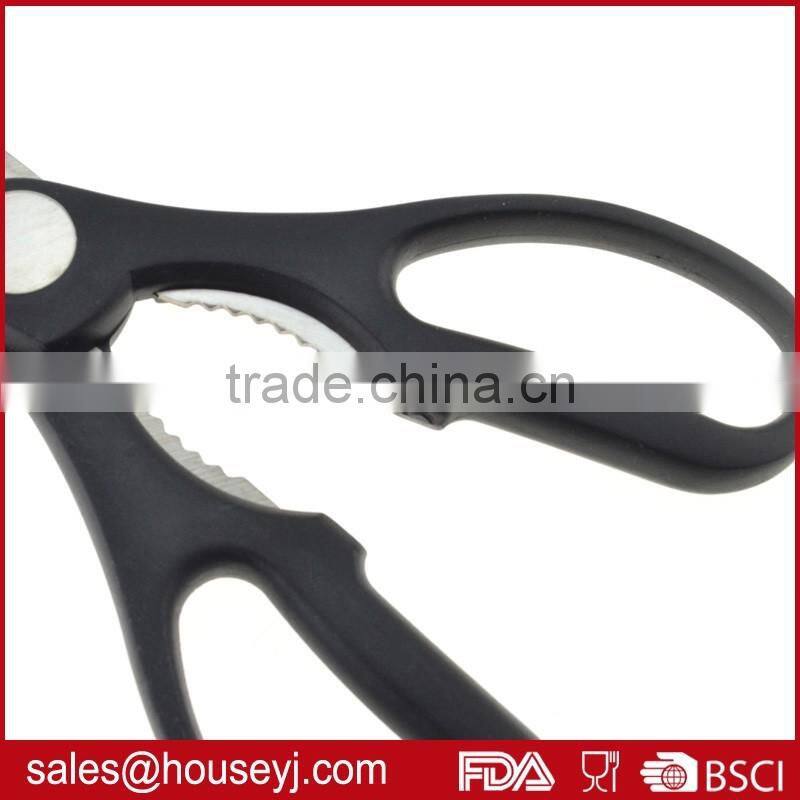 high quality stainless steel kitchen scissors with pp plastic handle
