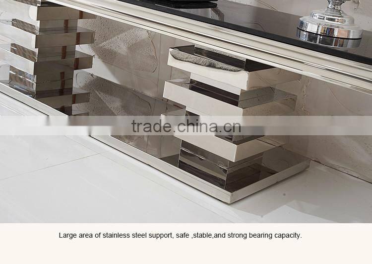 E414 Xinqing Modern Living Room Stainless Steel TV Stand