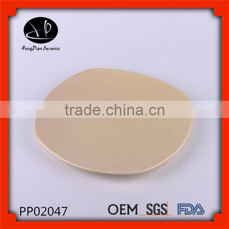 ine stoneware dinner plate ceramic shinning dark blue color elegant plate