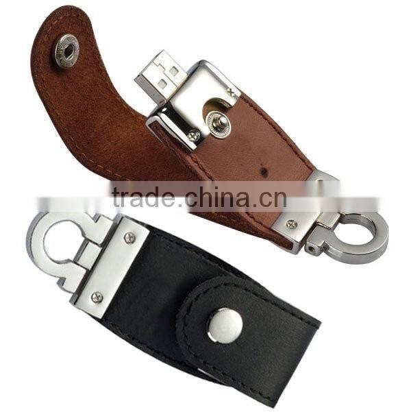OEM/ODM leather usb flash drive stick , 1GB-64GB USB 2.0 3.0 Customized LOGO