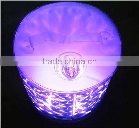 Factory Direct Sale Foldable Solar Inflatable Camping LED Lamp Outdoor Waterproof Portable Camping Colorful Night Light