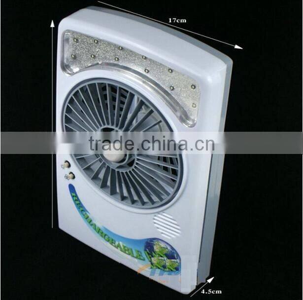 Hot Sale 3 in 1 Multifunction 6 inch Solar Fan Rechargeable Emergency LED Light