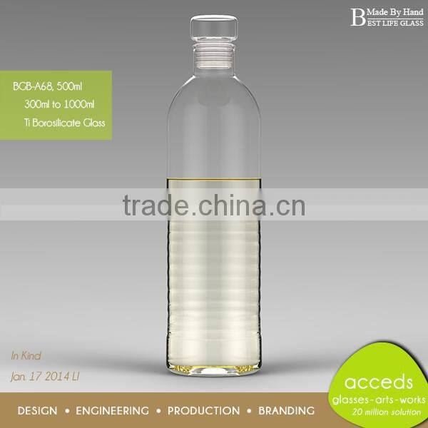 Borosilictae Glass Travel Bottle