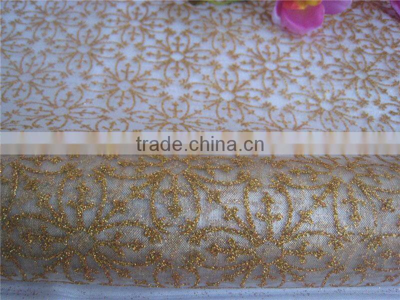 Classic Print Sheer Table Cloth Fabric Roll