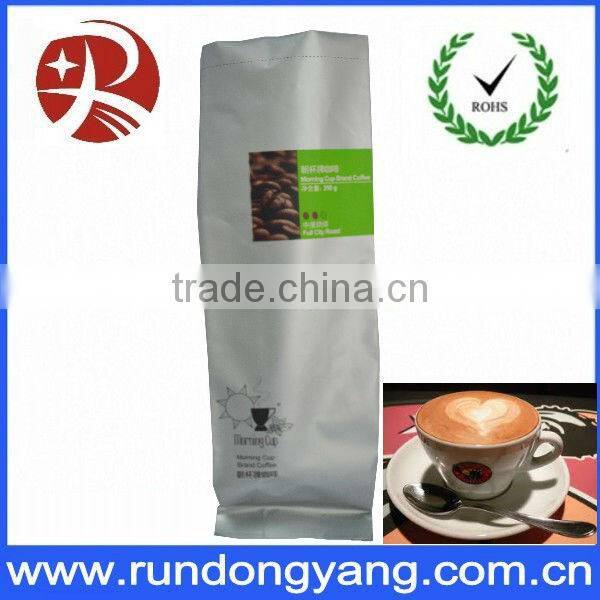 Free design aluminum foil coffee packing bag