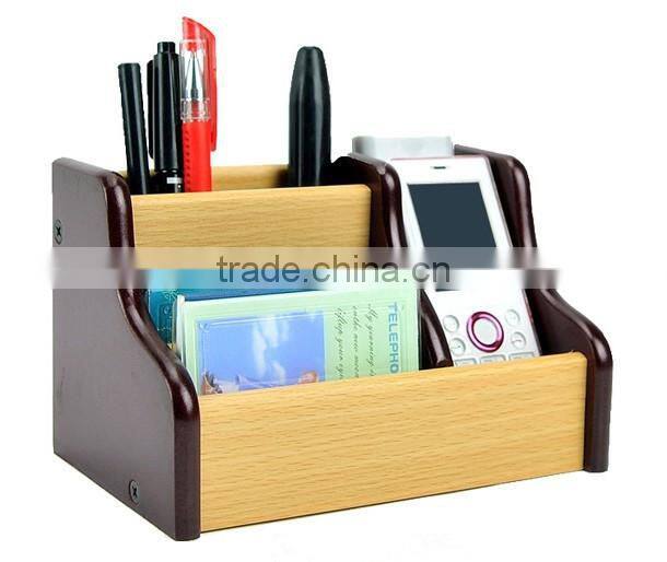 Fashion high quality multipurpose wooden pen holder