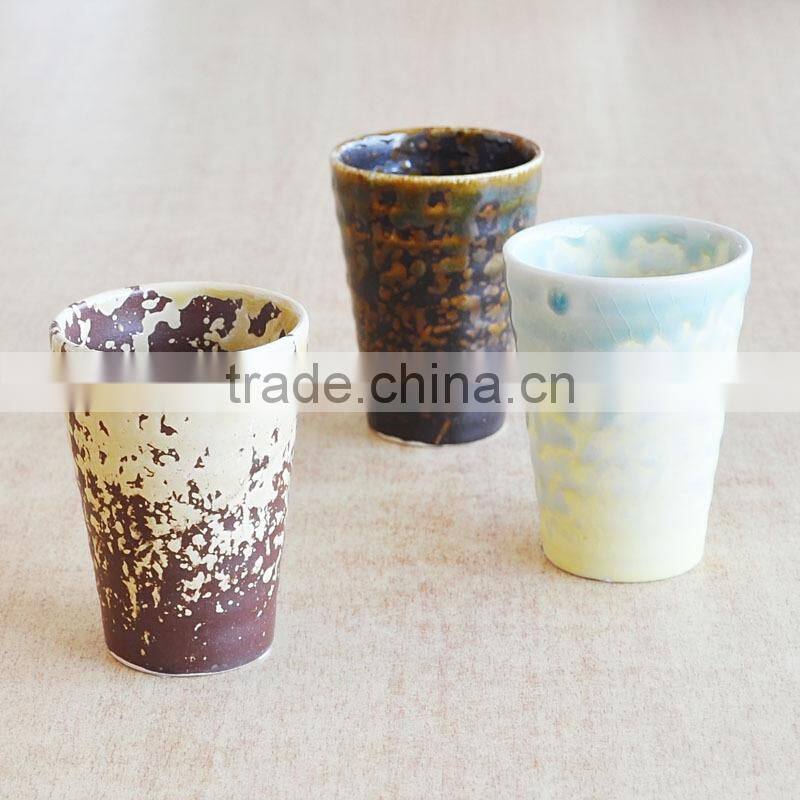 Janpanese style mug with solid color and printing