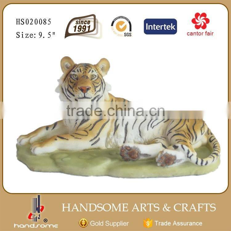 9.5 Inch Handmade Quanzhou Crafts Resin Tiger Statue