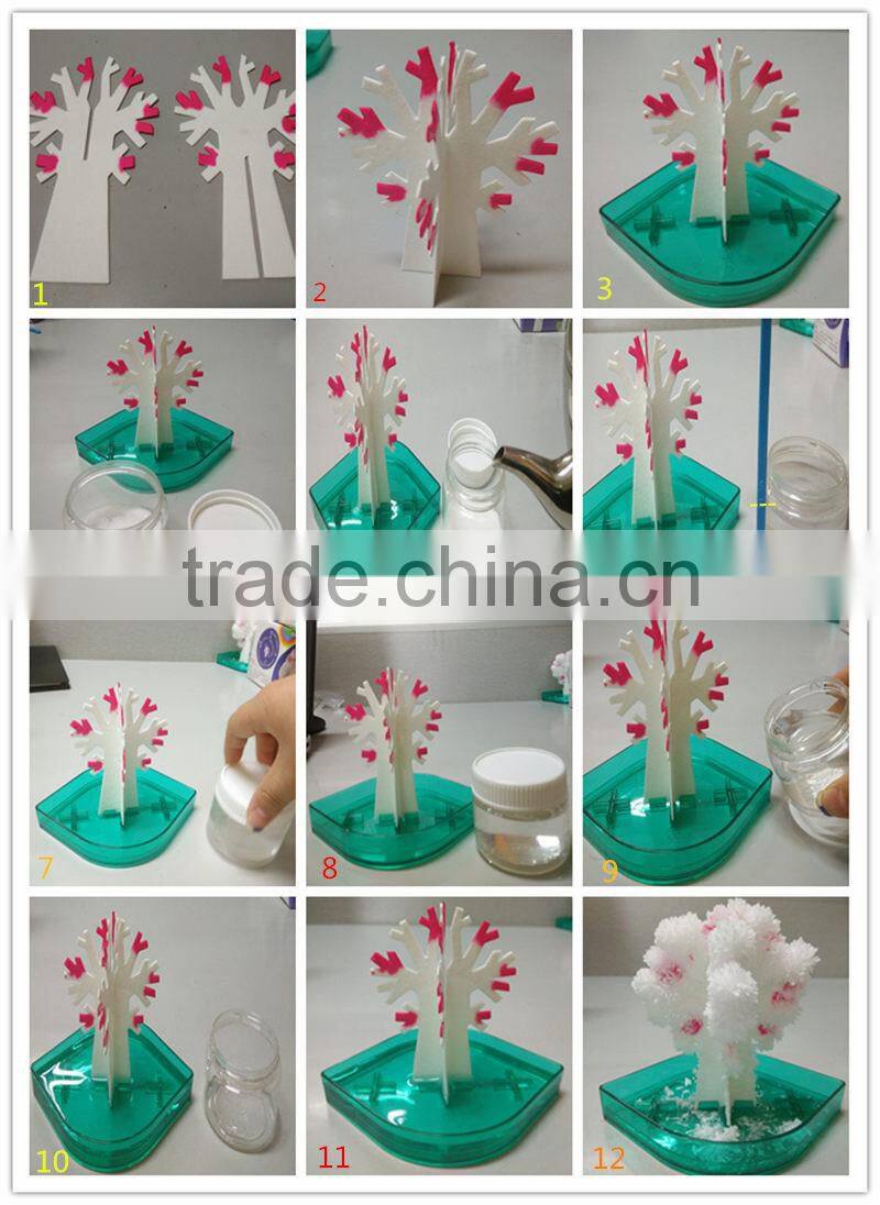 2015 Oisee New children science kits toys DIY Crystal Growing Trees