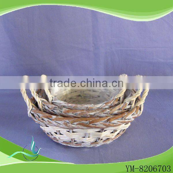 AliBaba China High Quality Products Willow Basket white color