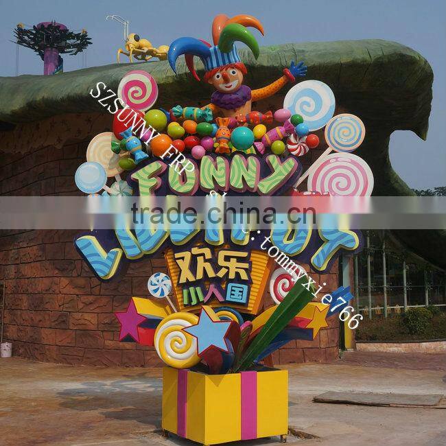 Large outdoor giftbox decoration