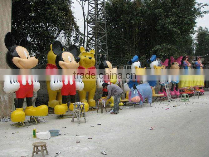 Fiberglass mickey mouse mascot