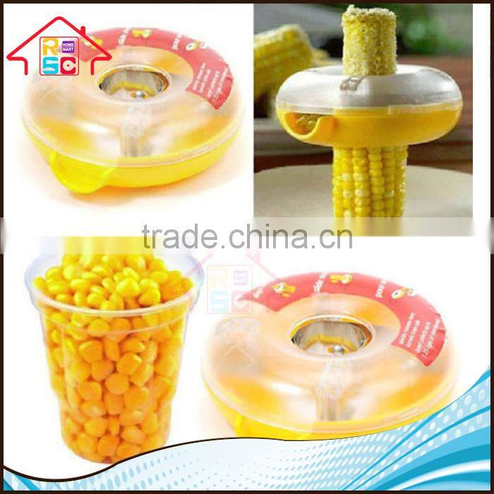 Cob Corn Thresher Peeler Kitchen Tool Kerneler Cutter Remover Stripper