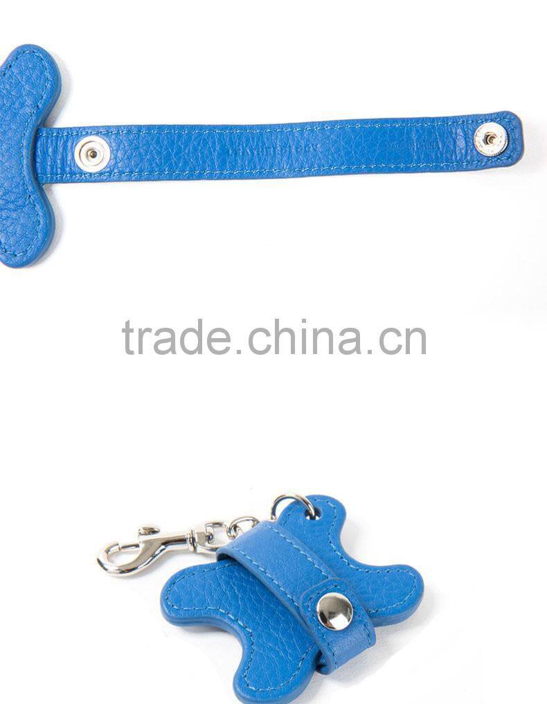 TIANHOO Genuine Leather Key Chain Holder/Wrap Winder for Earphone