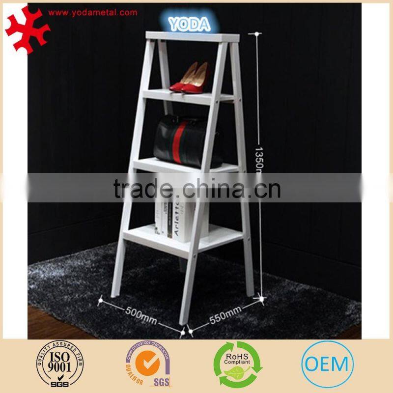 Wood Ladder Style Display Rack for Bag/Shoe Store