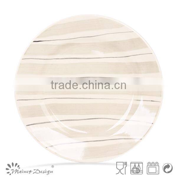 high quality handpainting plate and dish ceramic bulk plate