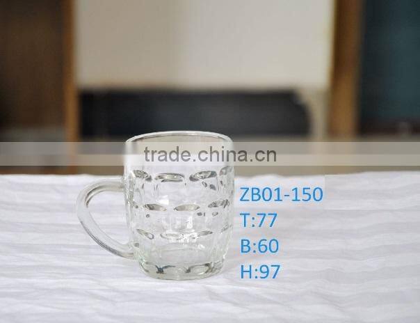 Heat press transfer printing glass beer mug