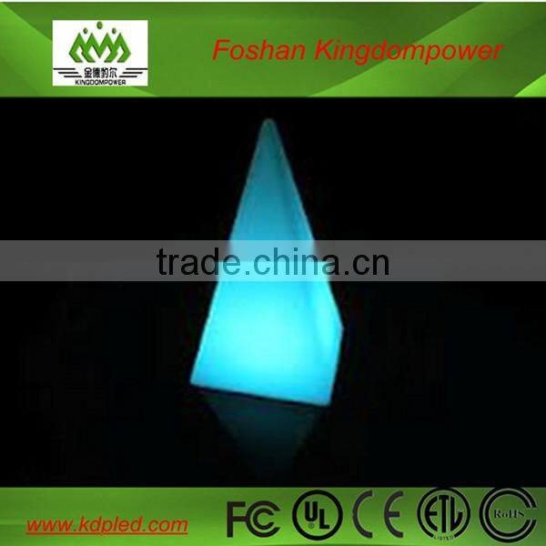 rechargeable color changing PE pyramid
