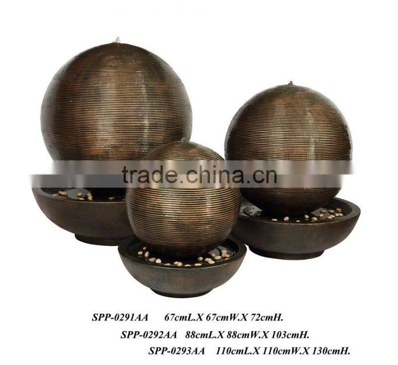 indoor restaurant water fountain fiberglass furniture