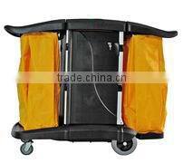 Commercial Plastic Janitor Cart with Wheels or Service Cart 05108