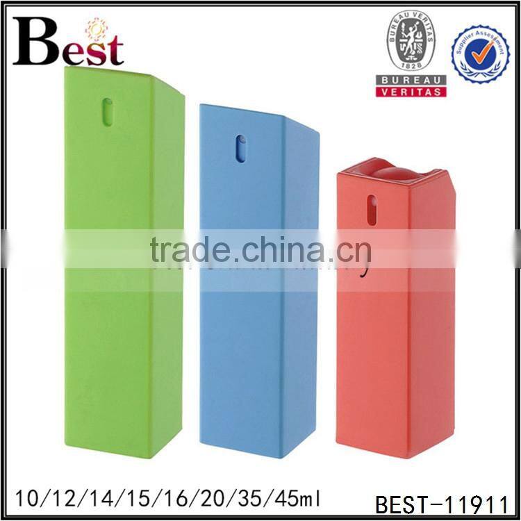 10ml 20ml 45ml atomizer perfume spray bottle square shape perfume spray bottle pink color glass spray perfume bottle 20ml