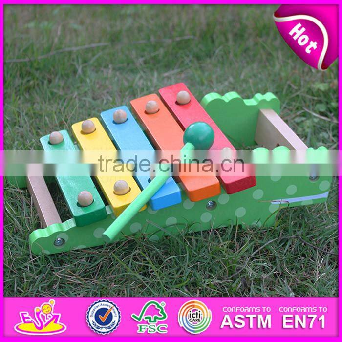 2017 New design educational toys wooden child's xylophone for sale W07C059