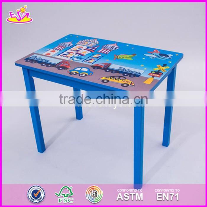 2017 New design home / school / pink wooden girls table and chairs W08G197