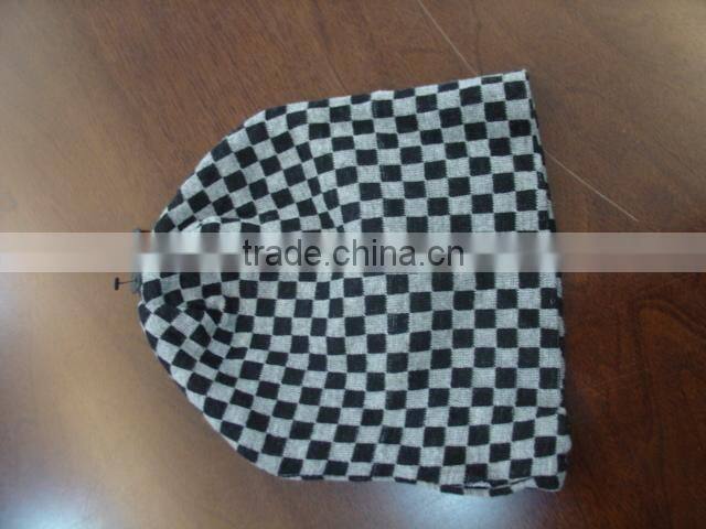 winter cap with yellow and blue color