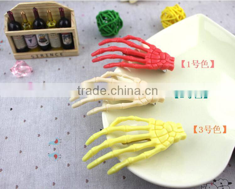 Promotion Hair clip skeleton Hair clip hand bone Hair clip