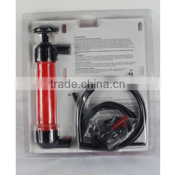 Multi-Function Manual Hand Oil Transfer Plastic Siphon Pump