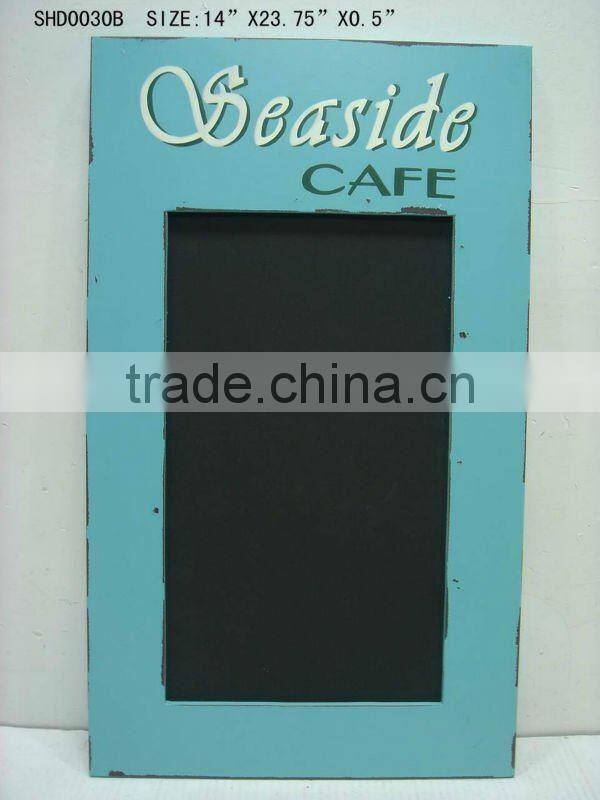 Vintage Distressed Blackboard Frame Cafe Blackboard