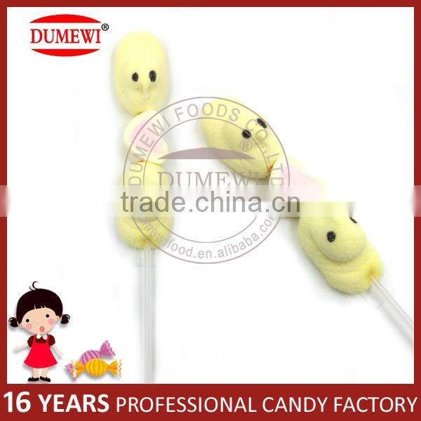 Personalized Shape Cotton Candy Long Twist Marshmallow