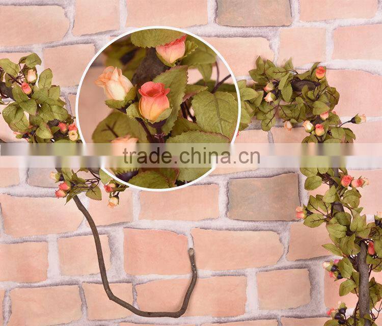 artificial hanging vine plant silk leaf garland