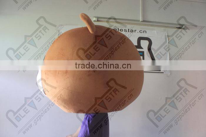 Popular brown bear mascot cartoon costume