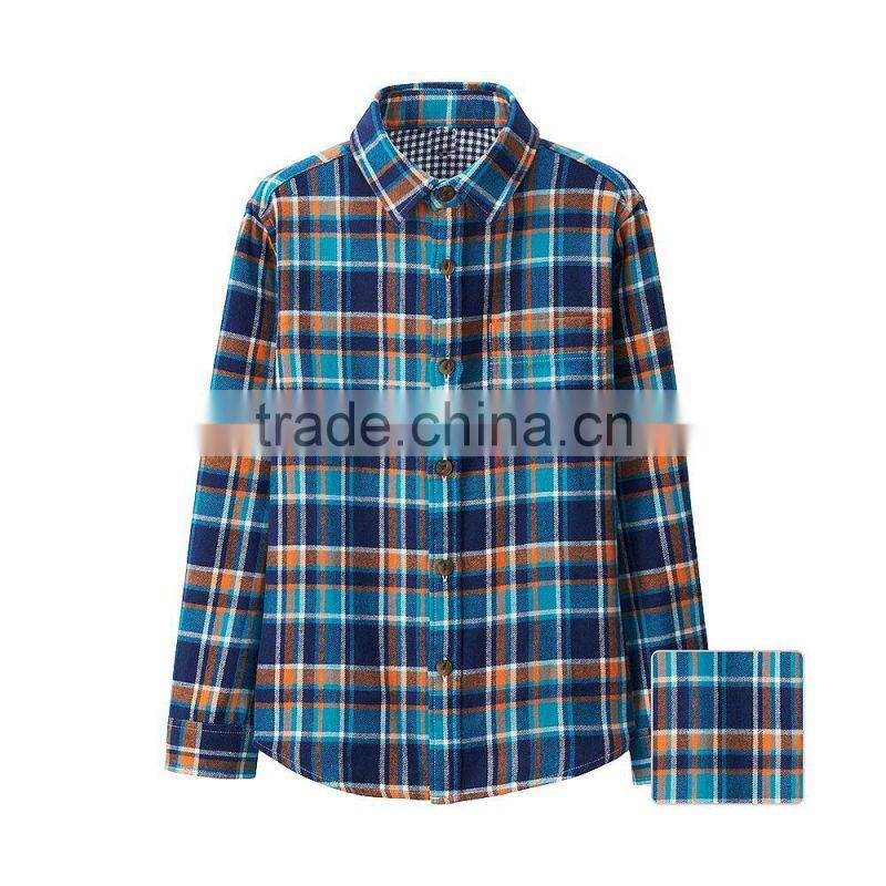 Flannel shirt for Boy's children flannel shirts kids flannel checks shirts