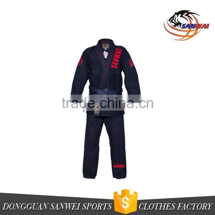 2017 new style wholesale custom jiu jitsu gi with 100%cotton fabric bjj gi