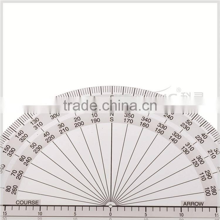 Kearing brand manufacture high quality transplant flexible fixed plotter, plastic aviation ruler for pilot training # CP-1