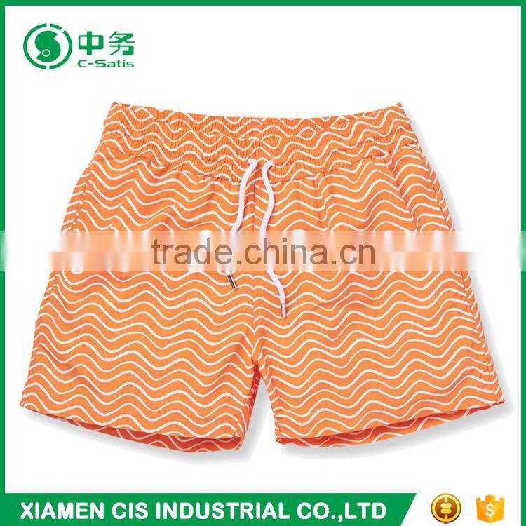 2017 orange color men beach shorts