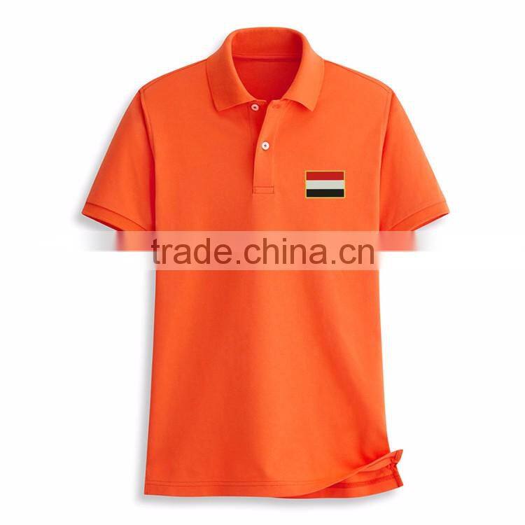 Embroidery Flag Bulk Polo Collar Design 100 Cotton Most Popular Color T-shirt