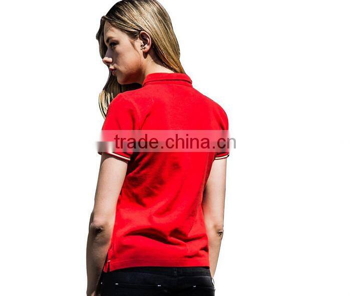 custom women's office uniform design polo shirt manufacturer