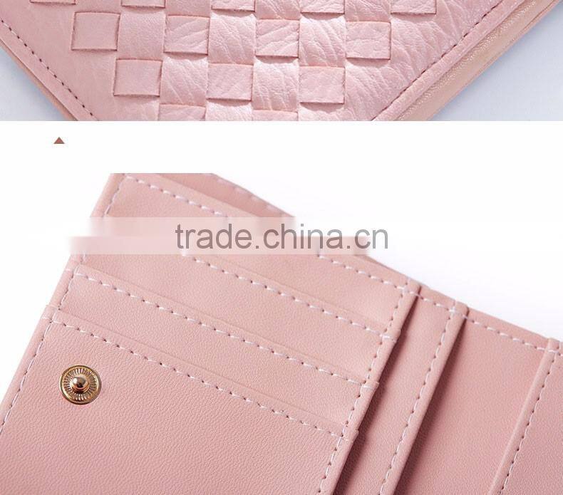 Hot sale!! Newest PU Leather Small Purse Ladies Pocket Mini Wallet Lady Wallet