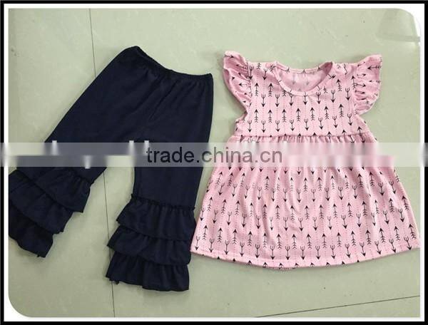 2016 wholesale spring baby clothing set girls pajamas christmas baby japamas for kids